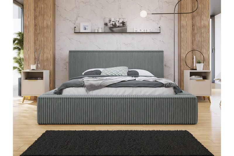 Gadi Sengeramme 140x200 cm - Mørk grå - Møbler - Senger - Sengeramme & sengestamme