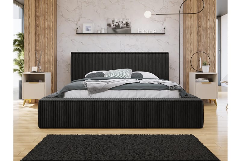 Gadi Sengeramme 160x200 cm - Svart - Møbler - Senger - Sengeramme & sengestamme