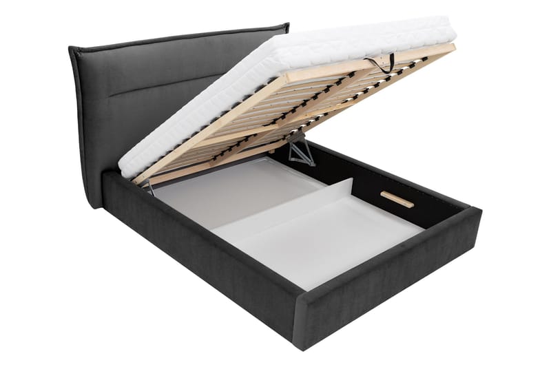 Gare Sengeramme 160x200 cm - Svart - Møbler - Senger - Sengeramme & sengestamme