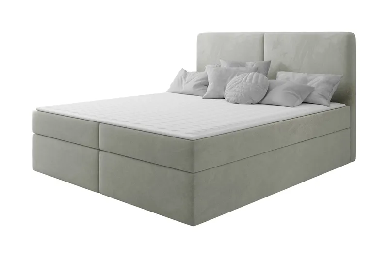 Garris Sengpakke Kontinentalseng 160x200 cm - Lys grå - Møbler - Senger - Komplett sengepakke