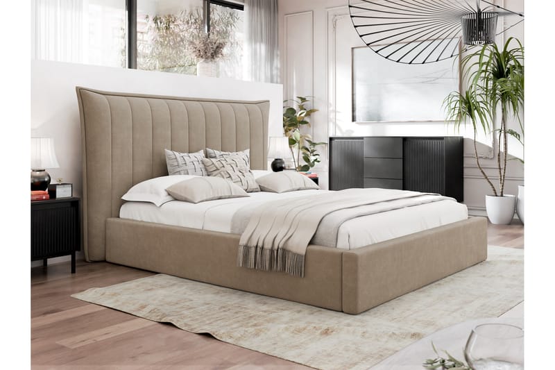 Garson Sengeramme 140x200 cm - Beige - Møbler - Senger - Sengeramme & sengestamme