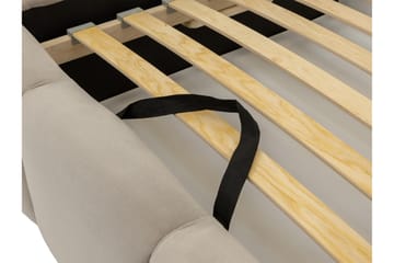 Gioia Sengeramme med Oppbevaring 90x200 cm - Beige - Møbler - Senger - Sengeramme & sengestamme
