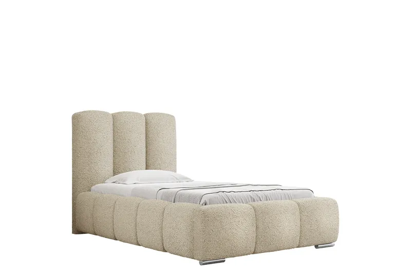 Gioia Sengeramme med Oppbevaring 90x200 cm - Beige - Møbler - Senger - Sengeramme & sengestamme