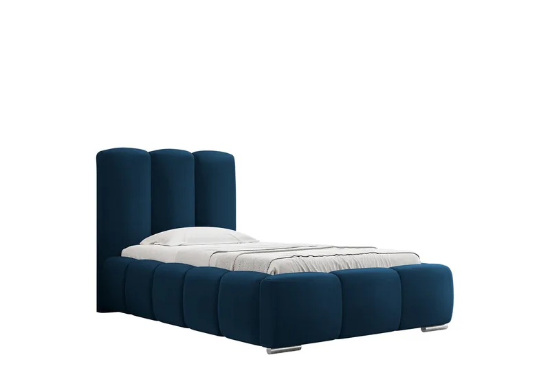 Gioia Sengeramme med Oppbevaring 90x200 cm - Blå - Møbler - Senger - Sengeramme & sengestamme