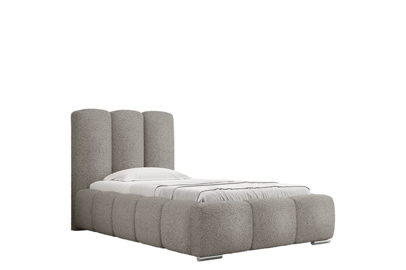 Gioia Sengeramme med Oppbevaring 90x200 cm - Grå - Møbler - Senger - Sengeramme & sengestamme