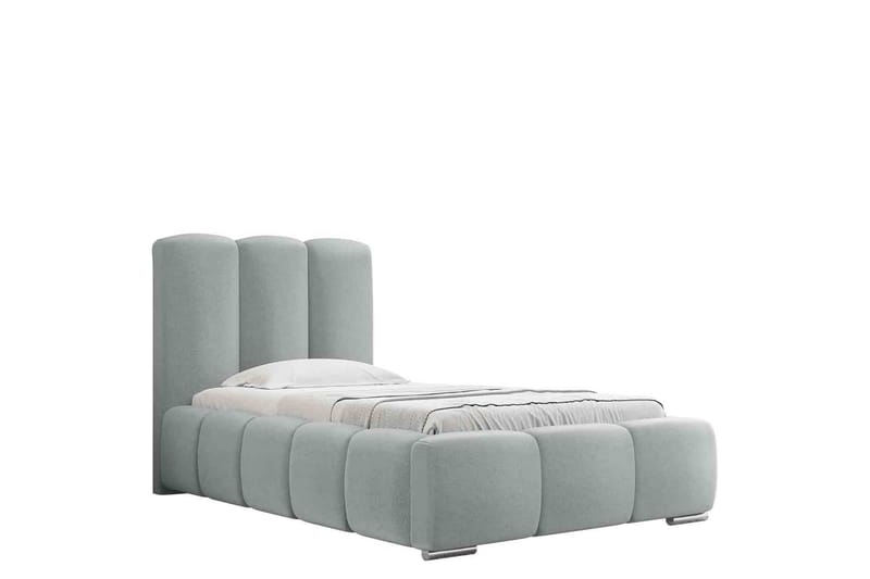 Gioia Sengeramme med Oppbevaring 90x200 cm - Grå - Møbler - Senger - Sengeramme & sengestamme