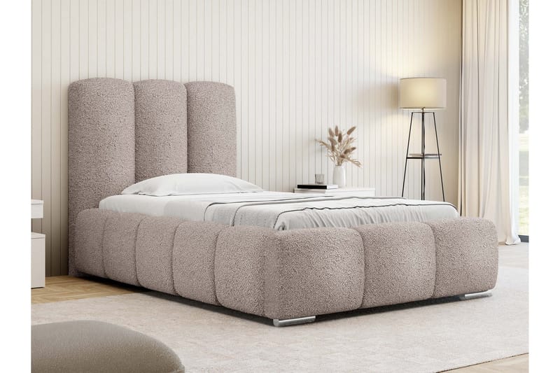 Gioia Sengeramme med Oppbevaring 90x200 cm - Rosa - Møbler - Senger - Sengeramme & sengestamme