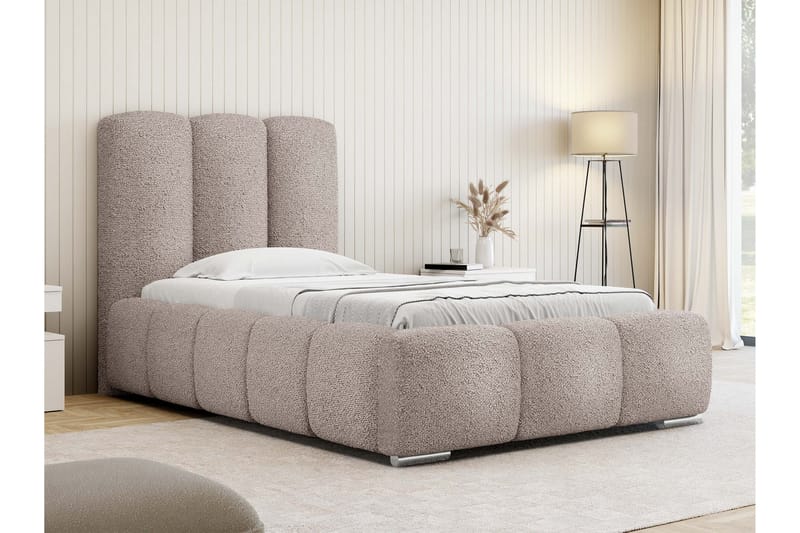 Gioia Sengeramme med Oppbevaring 90x200 cm - Rosa - Møbler - Senger - Sengeramme & sengestamme