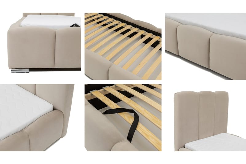 Gioia Sengeramme med Oppbevaring 90x200 cm - Svart - Møbler - Senger - Sengeramme & sengestamme