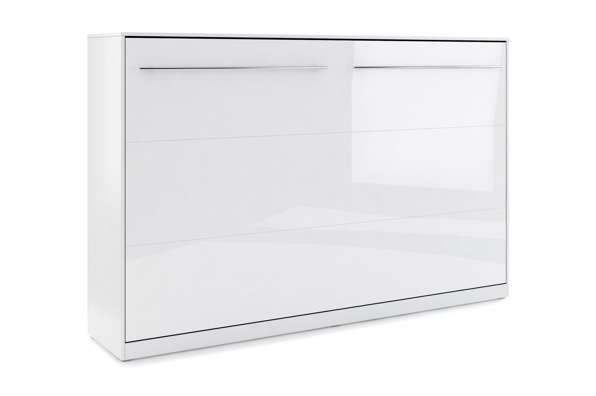 Compact Sengeskap Horisontal 90x200 - Hvit Highgloss - Møbler - Senger - Gjesteseng & ekstraseng - Skapseng