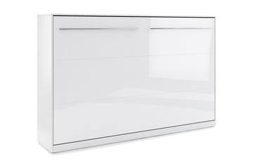 Compact Sengeskap Horisontal 90x200 - Hvit Highgloss - Møbler - Senger - Gjesteseng & ekstraseng - Skapseng