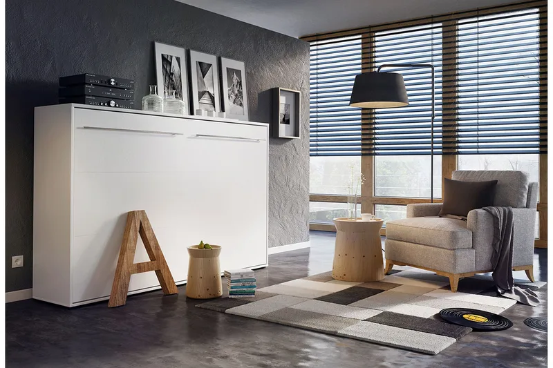 Concept Pro Sängskåp 120x200cm Wilson & Wood Vit - Møbler - Senger - Gjesteseng & ekstraseng - Skapseng