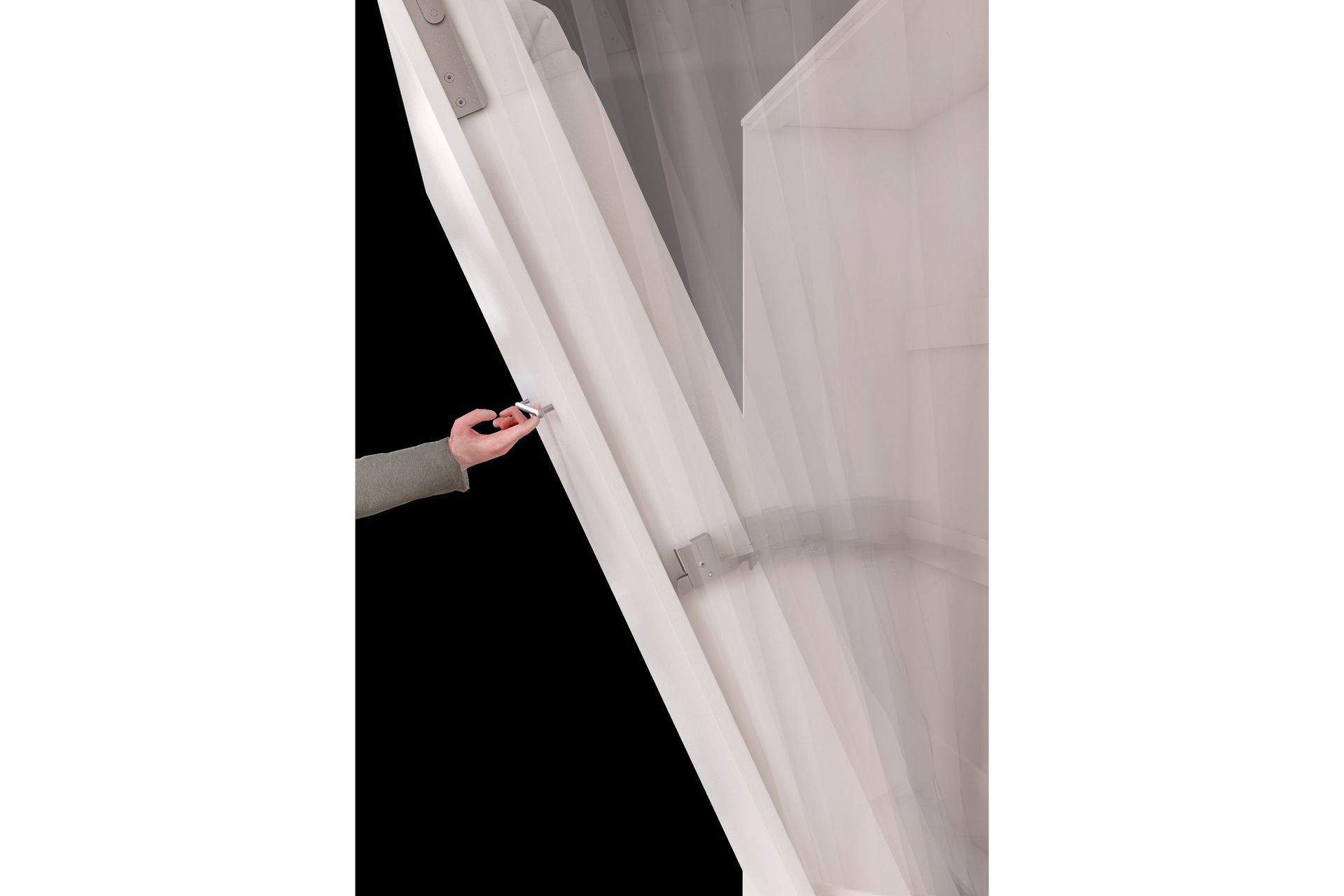 Concept Pro Sengeskap 215x157x137 cm - Hvit - Møbler - Senger - Gjesteseng & ekstraseng - Skapseng