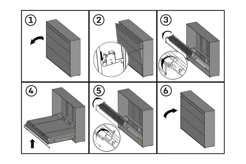 Concept Pro Sängskåp 90x200 cm Wilson & Wood Vit - Møbler - Senger - Gjesteseng & ekstraseng - Skapseng