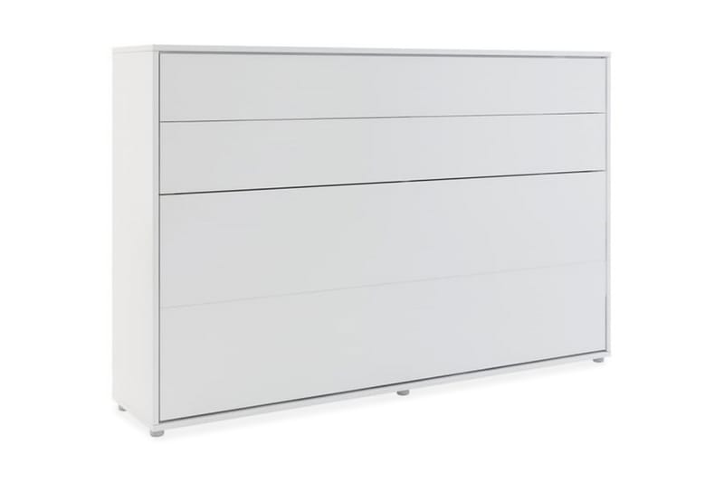 Skapseng 120x200 cm Horisontal Hvit - Bed Concept - Møbler - Senger - Gjesteseng & ekstraseng - Skapseng