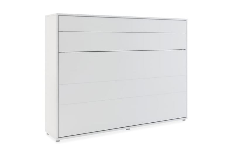 Skapseng 140x200 cm Horisontal Hvit - Bed Concept - Møbler - Senger - Gjesteseng & ekstraseng - Skapseng