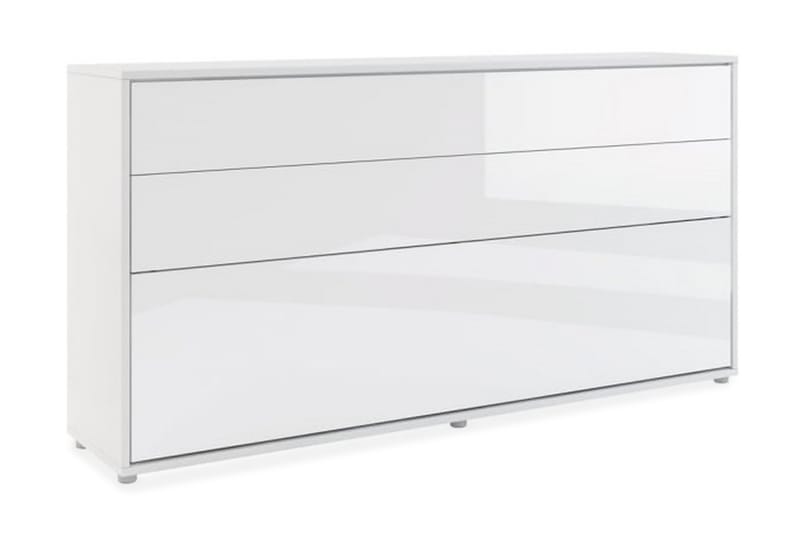 Skapseng 90x200 cm Horisontal Hvit Høyglans - Bed Concept - Skapseng