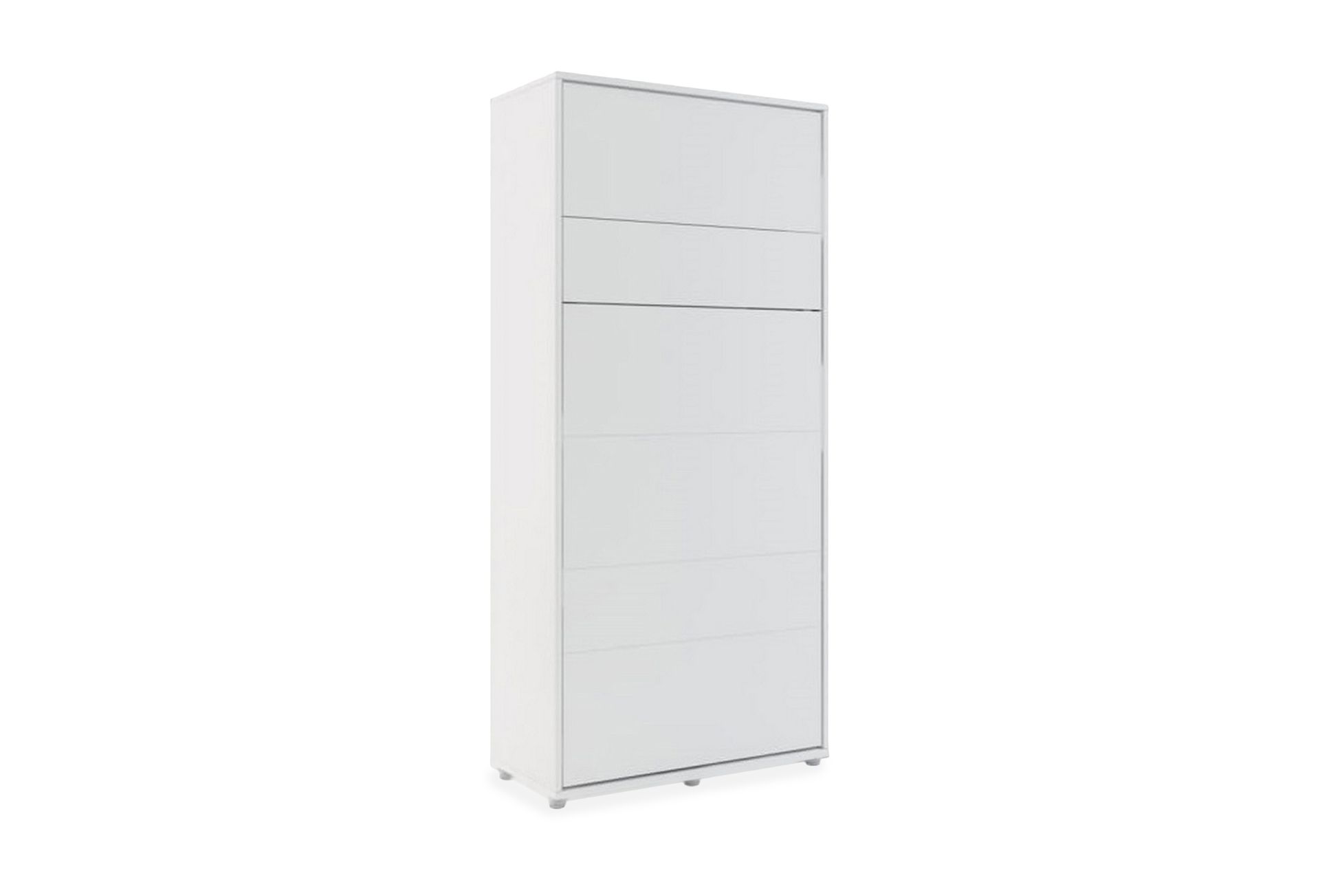 Skapseng 90x200 cm Vertikal Hvit - Bed Concept - Møbler - Senger - Gjesteseng & ekstraseng - Skapseng
