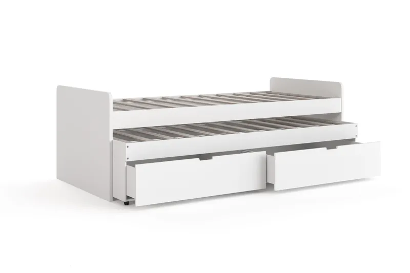 Granvik Sengeramme 90x200 cm uttrekkbar med ekstraseng og oppbevaring – uten madrass - Møbler - Senger - Sengeramme & sengestamme