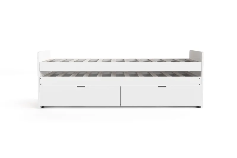 Granvik Sengeramme 90x200 cm uttrekkbar med ekstraseng og oppbevaring – uten madrass, undefined