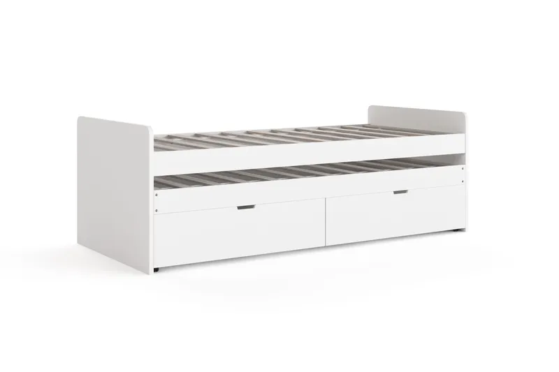 Granvik Sengeramme 90x200 cm uttrekkbar med ekstraseng og oppbevaring – uten madrass - Møbler - Senger - Sengeramme & sengestamme