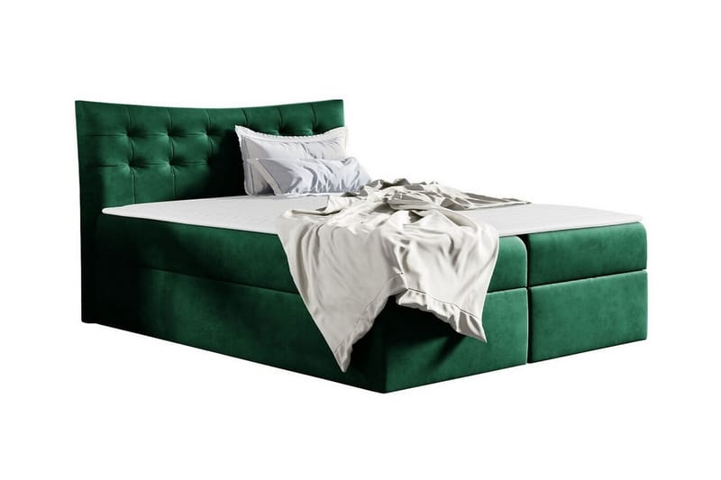 Hayton Sengeramme 160x200 cm - Mørkegrønn - Sengeramme & sengestamme