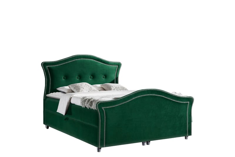 Hestra Lux Sengpakke Kontinentalseng 140x200 cm - Grønn - Møbler - Senger - Komplett sengepakke