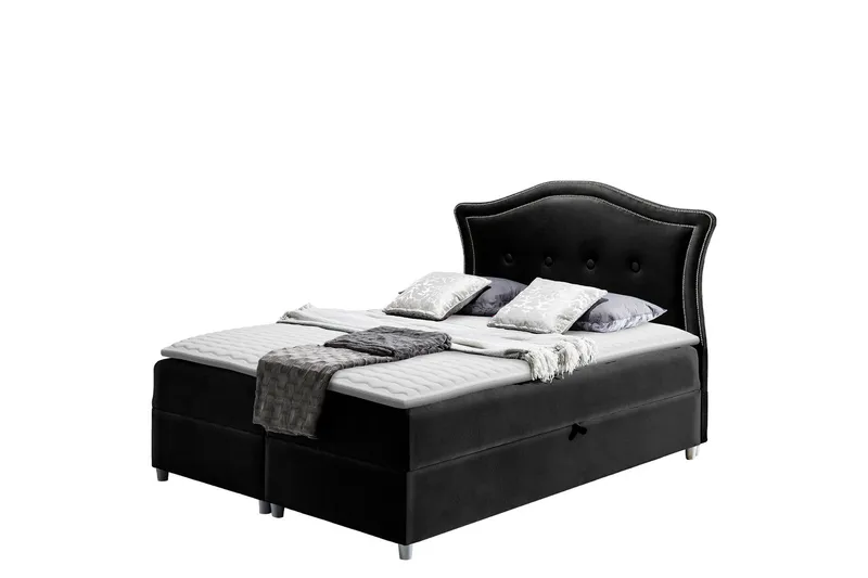 Hestra Sengpakke Kontinentalseng 140x200 cm - Svart - Møbler - Senger - Komplett sengepakke