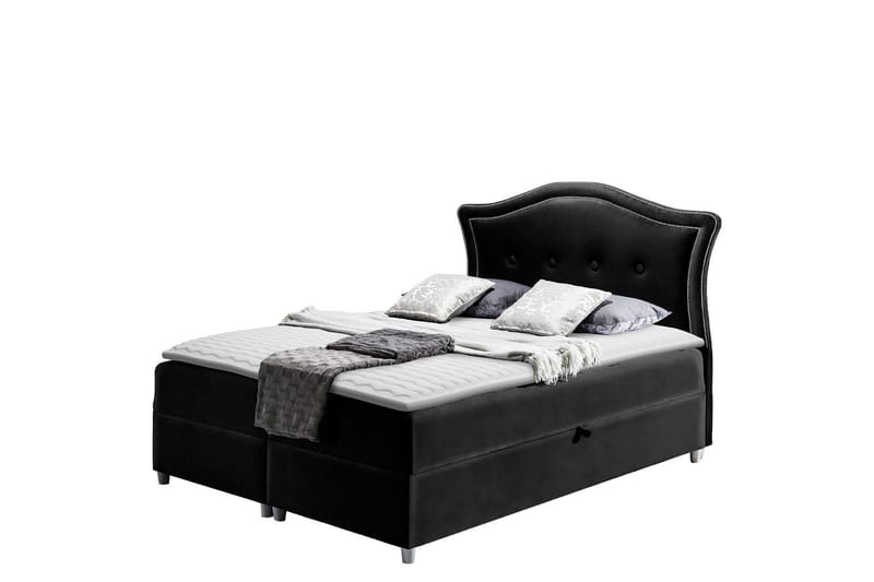 Hestra Sengpakke Kontinentalseng 160x200 cm - Svart - Møbler - Senger - Komplett sengepakke