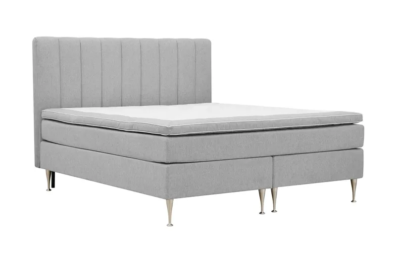 Hilton High Komplett Sengpakke 160x200 cm - Grå - Møbler - Senger - Kontinentalsenger