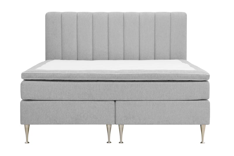 Hilton High Komplett Sengpakke 160x200 cm - Grå - Møbler - Senger - Komplett sengepakke