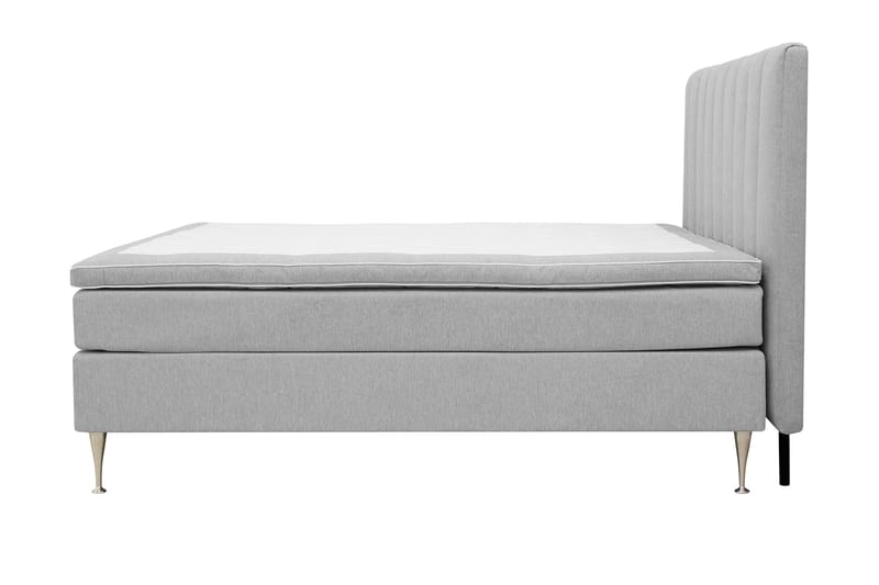 Hilton High Komplett Sengpakke 160x200 cm - Grå - Møbler - Senger - Komplett sengepakke