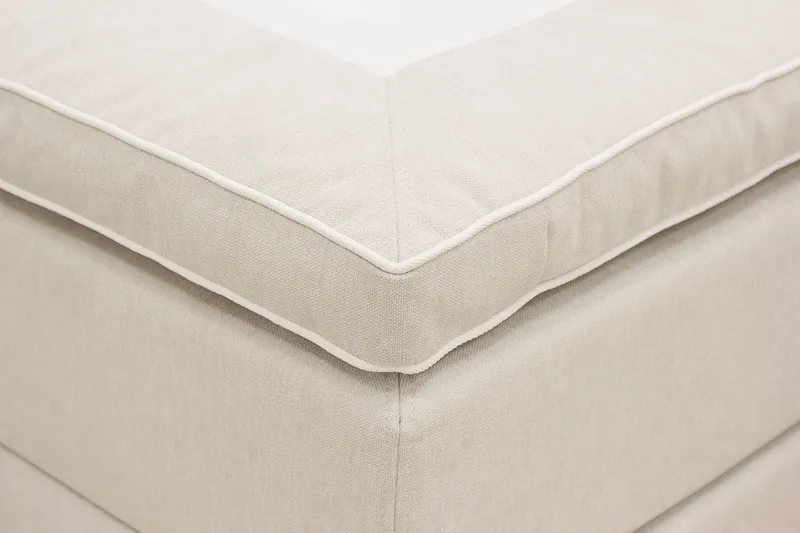 Hilton High Komplett Sengpakke 160x200 cm - Lys beige - Møbler - Senger - Kontinentalsenger