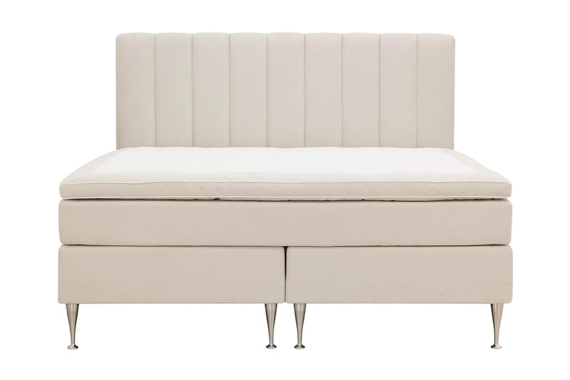 Hilton High Komplett Sengpakke 160x200 cm - Lys beige - Møbler - Senger - Kontinentalsenger