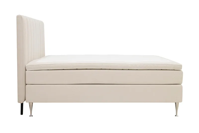 Hilton High Komplett Sengpakke 160x200 cm - Lys beige - Møbler - Senger - Kontinentalsenger