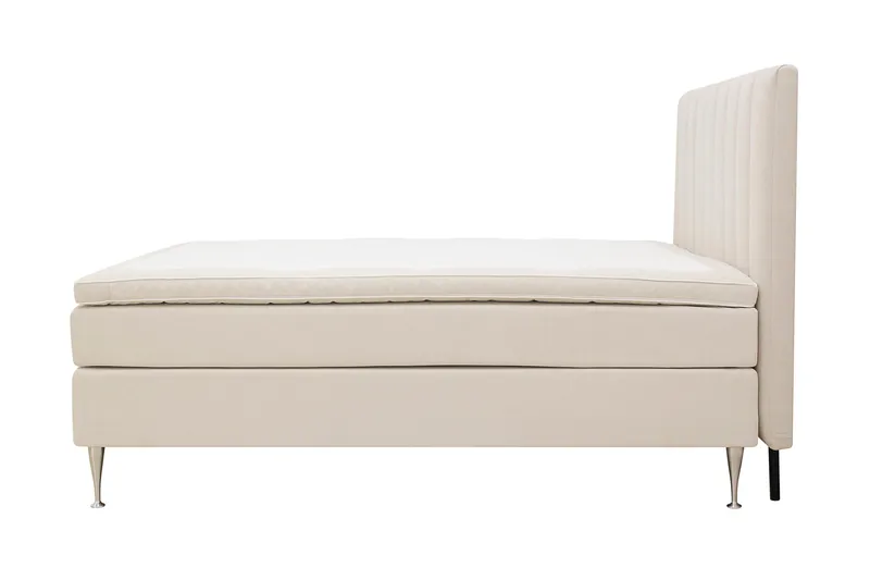 Hilton High Komplett Sengpakke 160x200 cm - Lys beige - Møbler - Senger - Kontinentalsenger