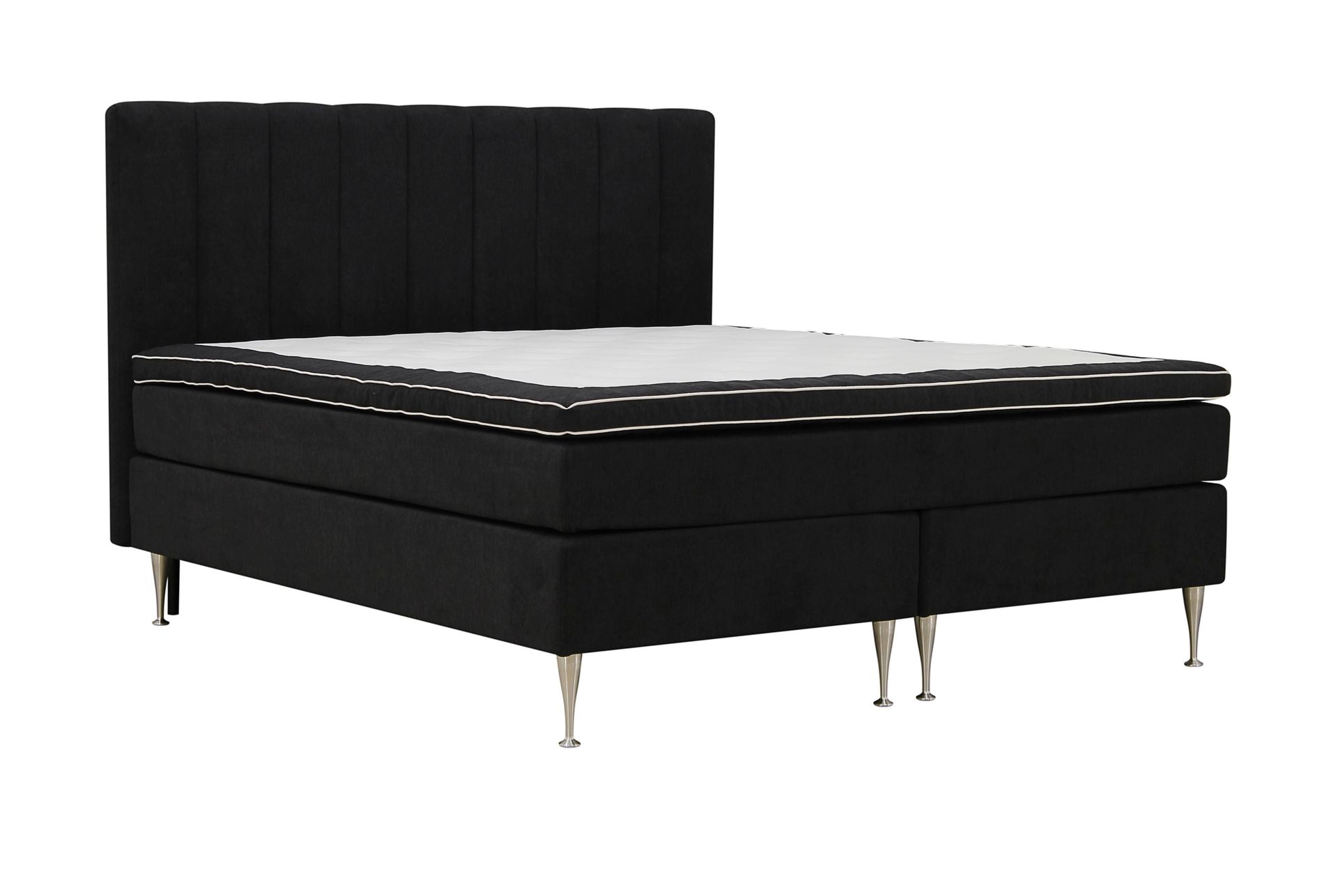 Hilton High Komplett Sengpakke 180x200 cm - Antrasitt - Møbler - Senger - Komplett sengepakke
