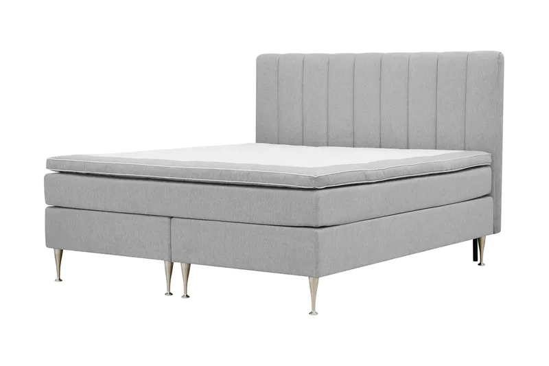 Hilton High Komplett Sengpakke 180x200 cm - Grå - Møbler - Senger - Kontinentalsenger