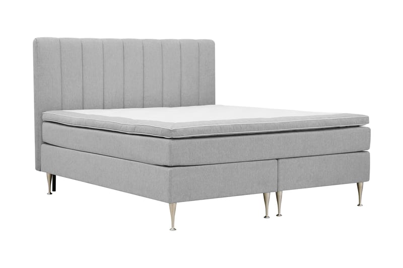 Hilton High Komplett Sengpakke 180x200 cm - Grå - Møbler - Senger - Komplett sengepakke