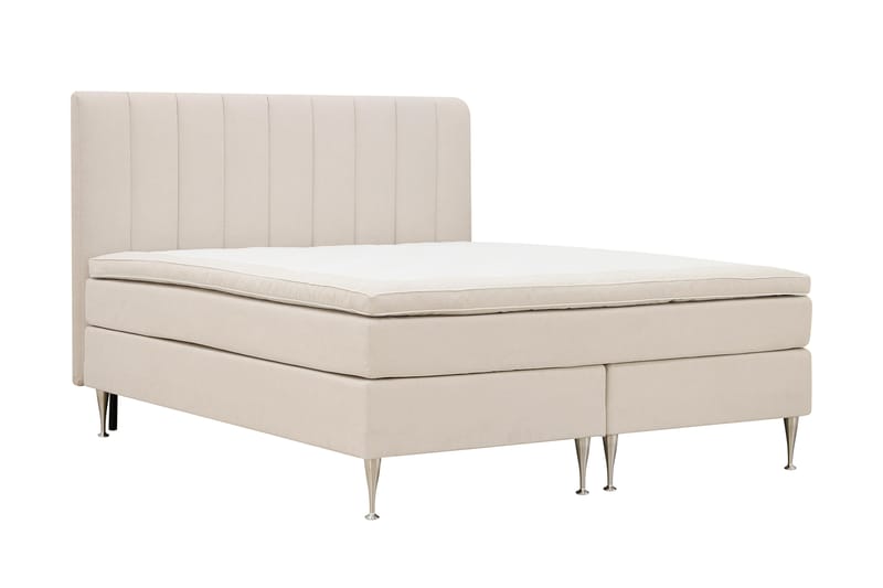Hilton High Komplett Sengpakke 180x200 cm - Lys beige - Møbler - Senger - Kontinentalsenger