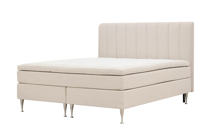 Hilton High Komplett Sengpakke 180x200 cm - Lys beige - Møbler - Senger - Kontinentalsenger