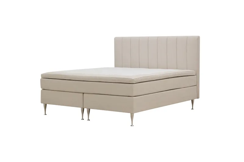 Hilton High Kontinentalseng 160x200 cm - Lys beige - Møbler - Senger - Kontinentalsenger