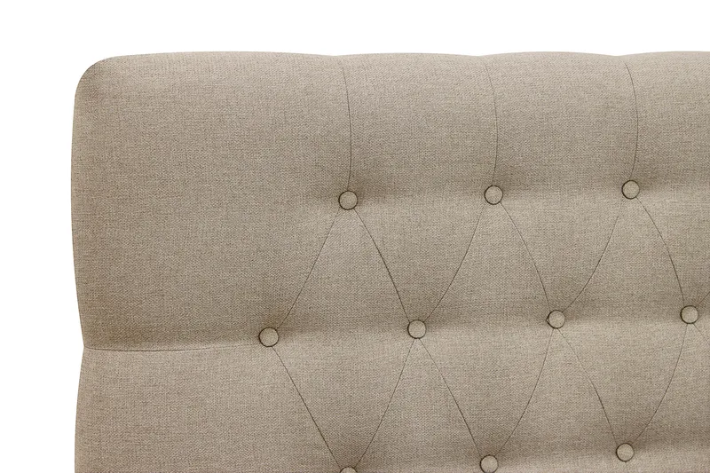 Hilton Komplett Sengpakke 160x200 cm Kontinentalseng med diamant sengegavl - Beige - Møbler - Senger - Kontinentalsenger