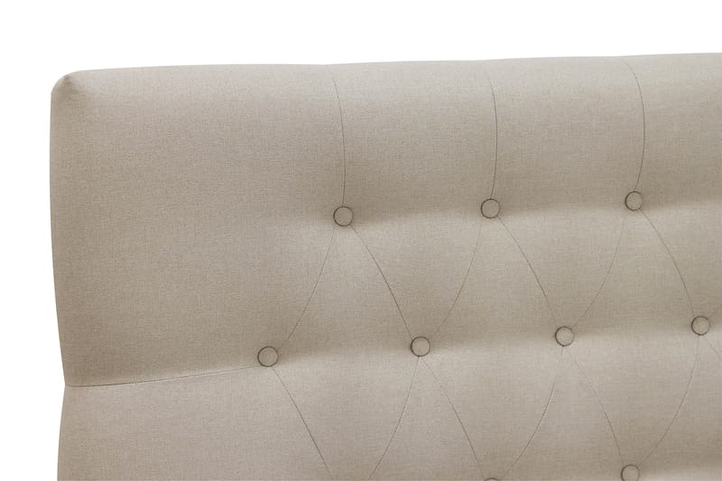 Hilton Komplett Sengpakke 160x200 cm Kontinentalseng med diamant sengegavl - Beige - Møbler - Senger - Komplett sengepakke