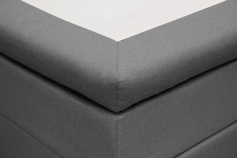 Hilton Komplett Sengpakke 160x200 cm Kontinentalseng med diamant sengegavl - Grå - Møbler - Senger - Kontinentalsenger