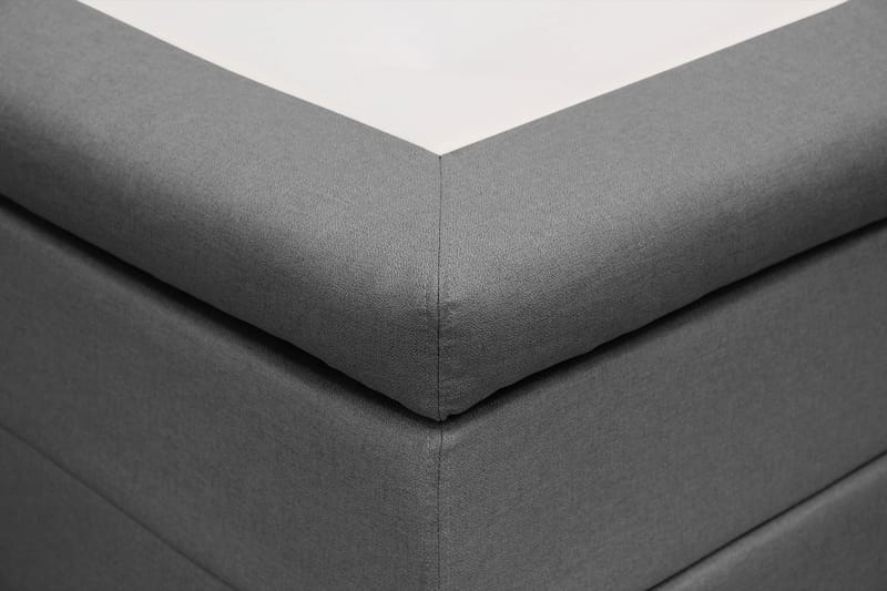 Hilton Komplett Sengpakke 160x200 cm Kontinentalseng med diamant sengegavl - Grå - Møbler - Senger - Komplett sengepakke
