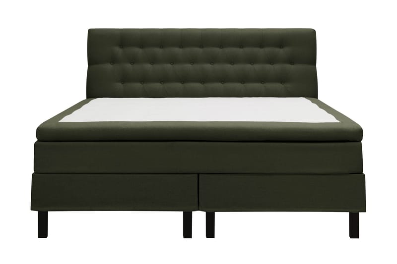 Hilton Komplett Sengpakke 160x200 cm Kontinentalseng med diamant sengegavl, Grön