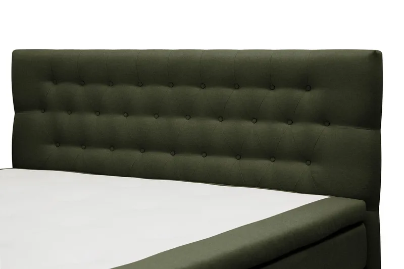 Hilton Komplett Sengpakke 160x200 cm Kontinentalseng med diamant sengegavl - Grön - Møbler - Senger - Kontinentalsenger