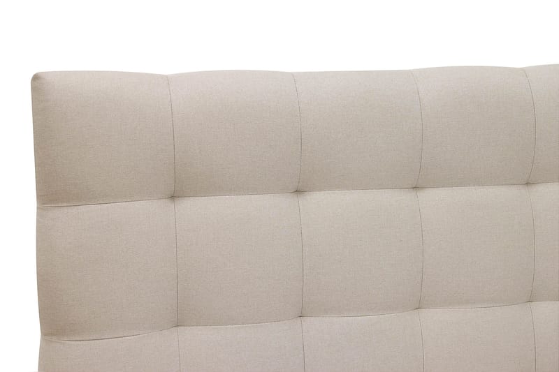 Hilton Komplett Sengpakke 160x200 cm Kontinentalseng med rutet sengegavl - Beige - Møbler - Senger - Komplett sengepakke
