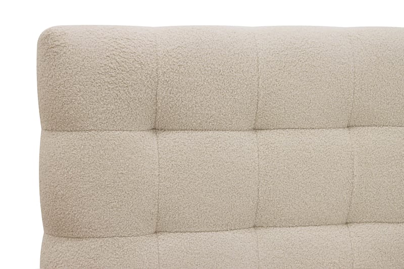 Hilton Komplett Sengpakke 160x200 cm Kontinentalseng med rutet sengegavl - Beige - Møbler - Senger - Komplett sengepakke